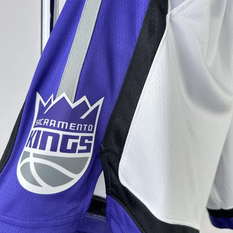 2024 Sacramento Kings Basketball Home White Shorts