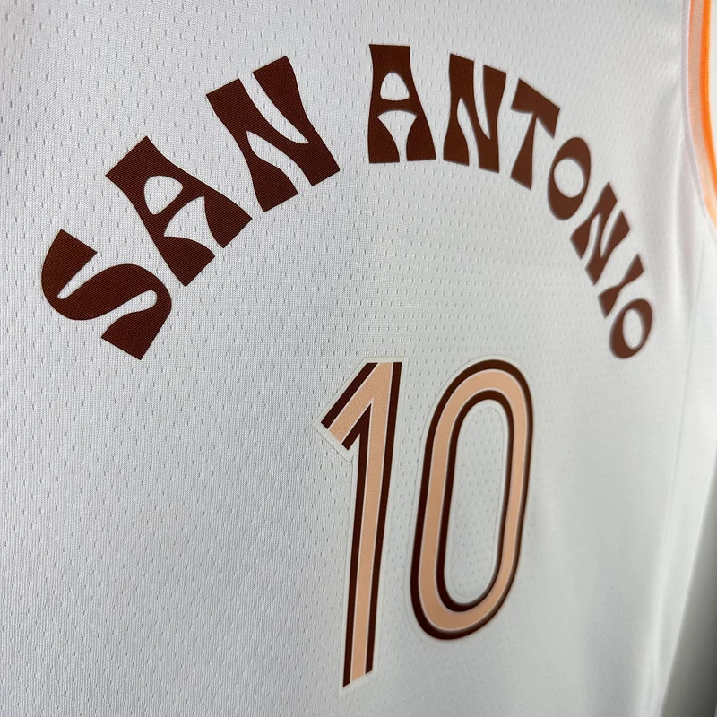 2024 San Antonio Spurs Basketball Jersey city version #10 SOCHAN