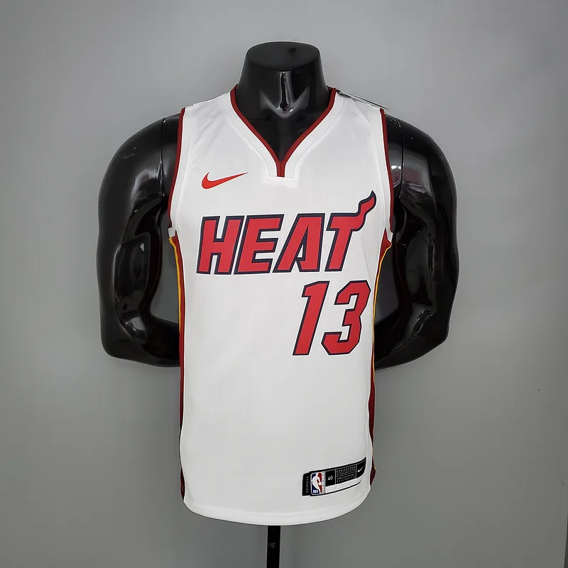 NBA Miami Heat basketball jersey V-neck White #13 ADEBAYO