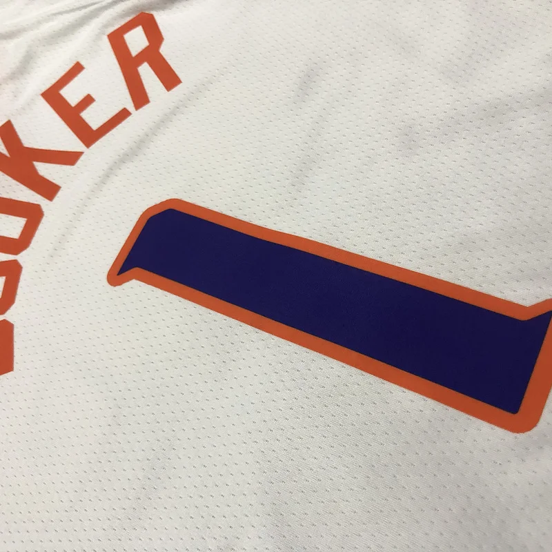 NBA Phoenix Suns Basketball jersey White #1 BOOKER