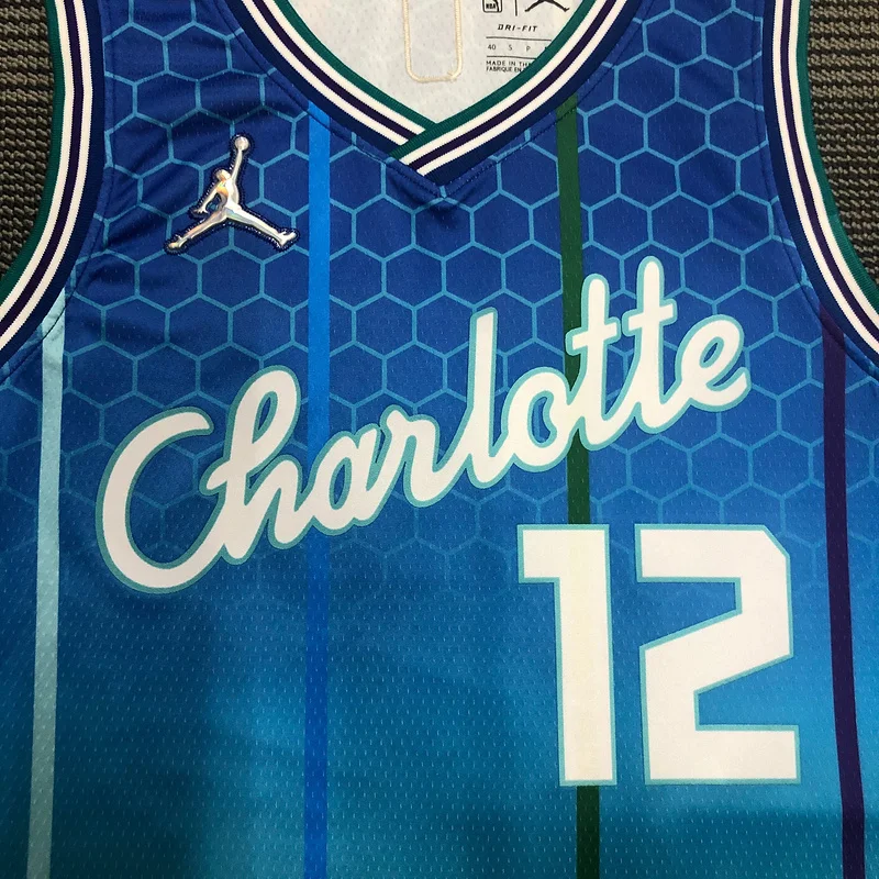 2022  Charlotte Hornets Basketball Jersey   city version #12  OUBRE JR