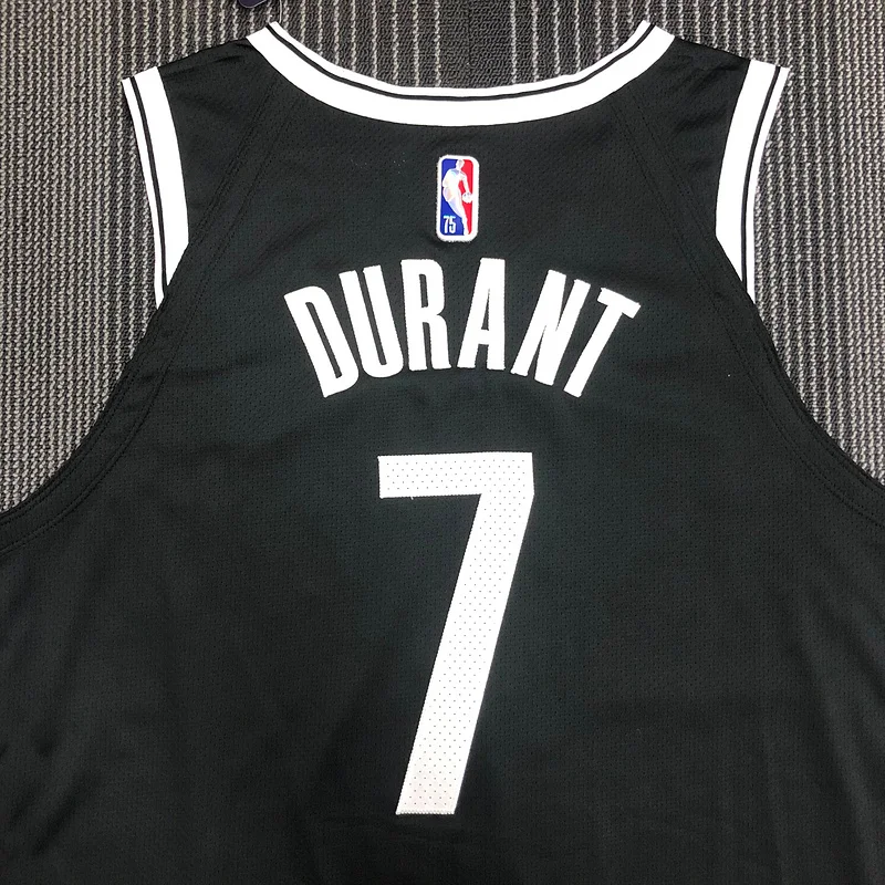 AU Player Version Brooklyn Nets Basketball jersey Black #7 DURANT