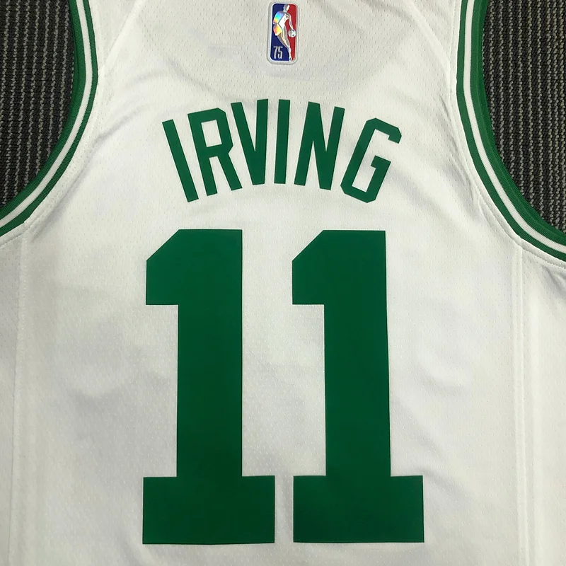 75th anniversary NBA Boston Celtics Basketball Jersey White #11 IRVING