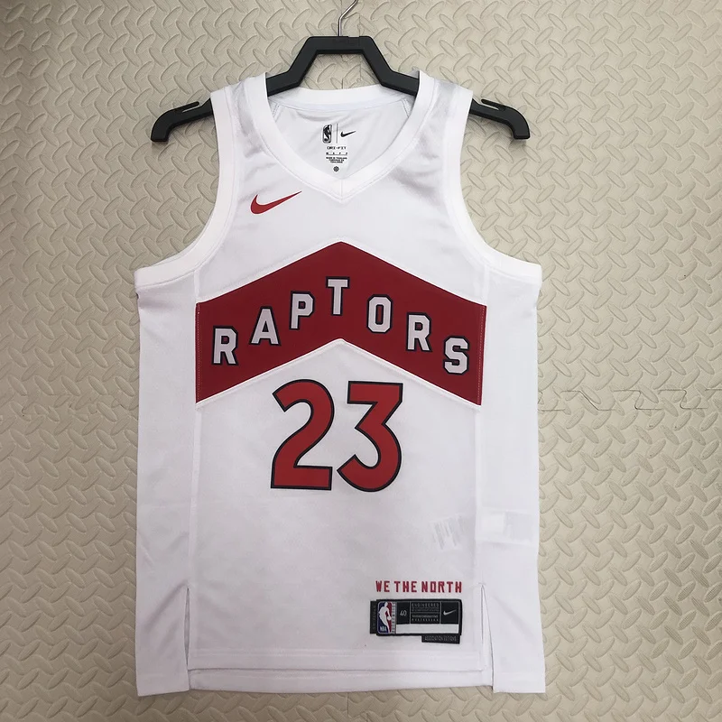 2023 NBA Toronto Raptors Basketball Jersey Home White #23 VAMVLEET