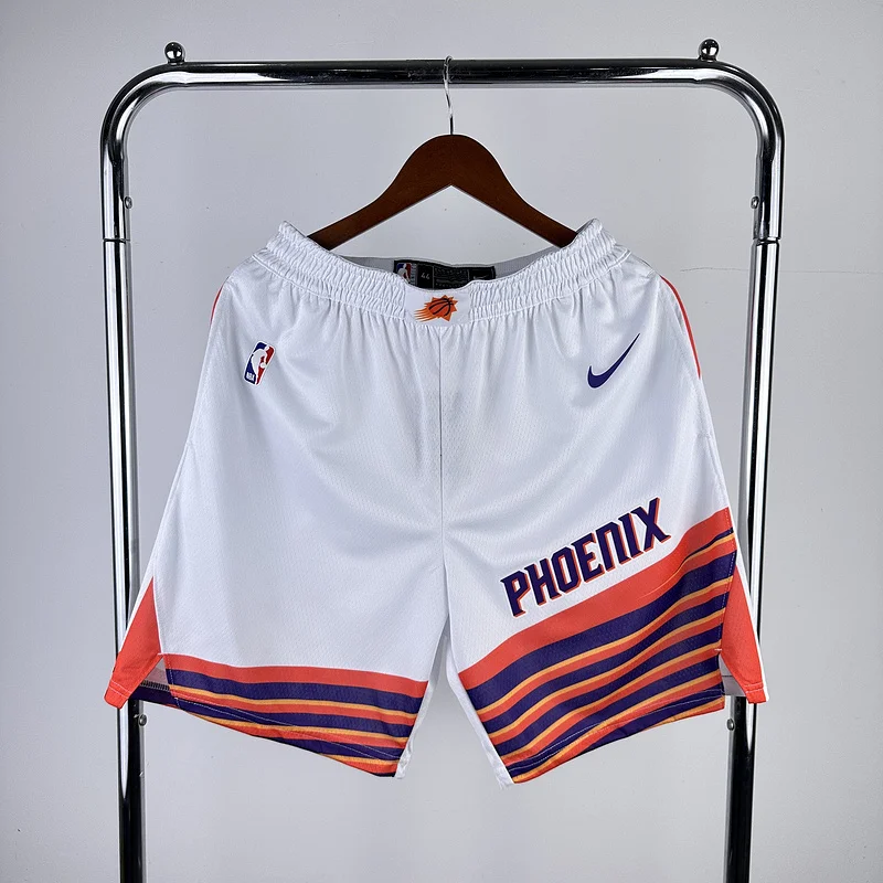 2024 Season NBA Phoenix Suns Basketball Home White Shorts