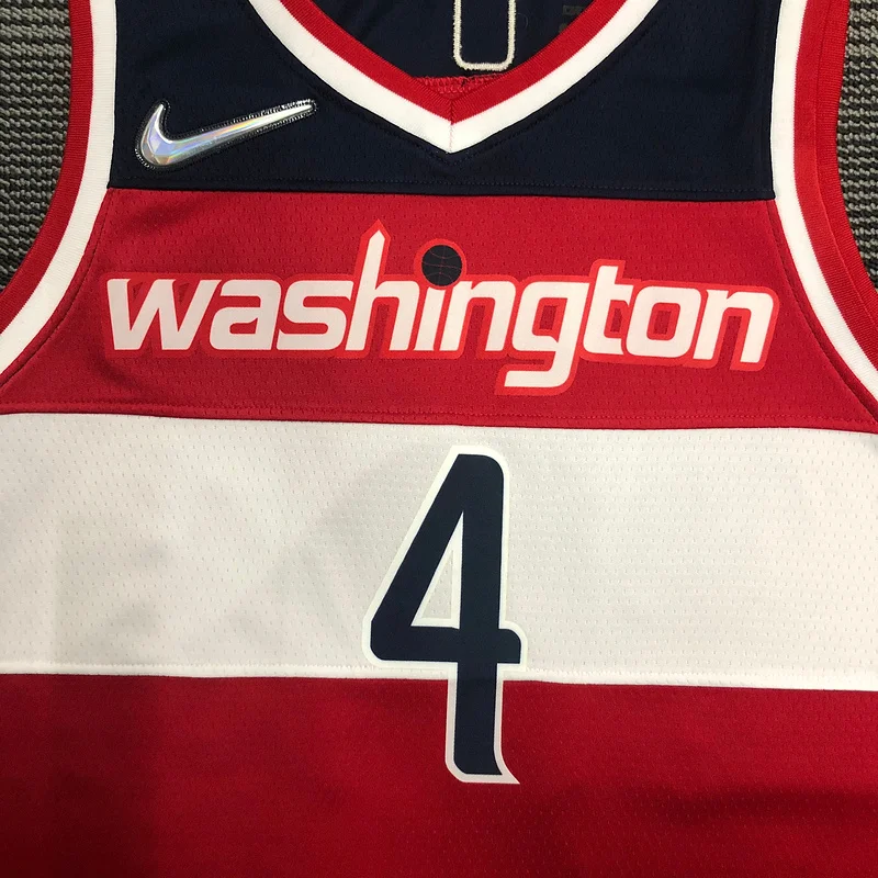 75th anniversary Washington Wizards Basketball Jersey Red #4 WESTBROOK