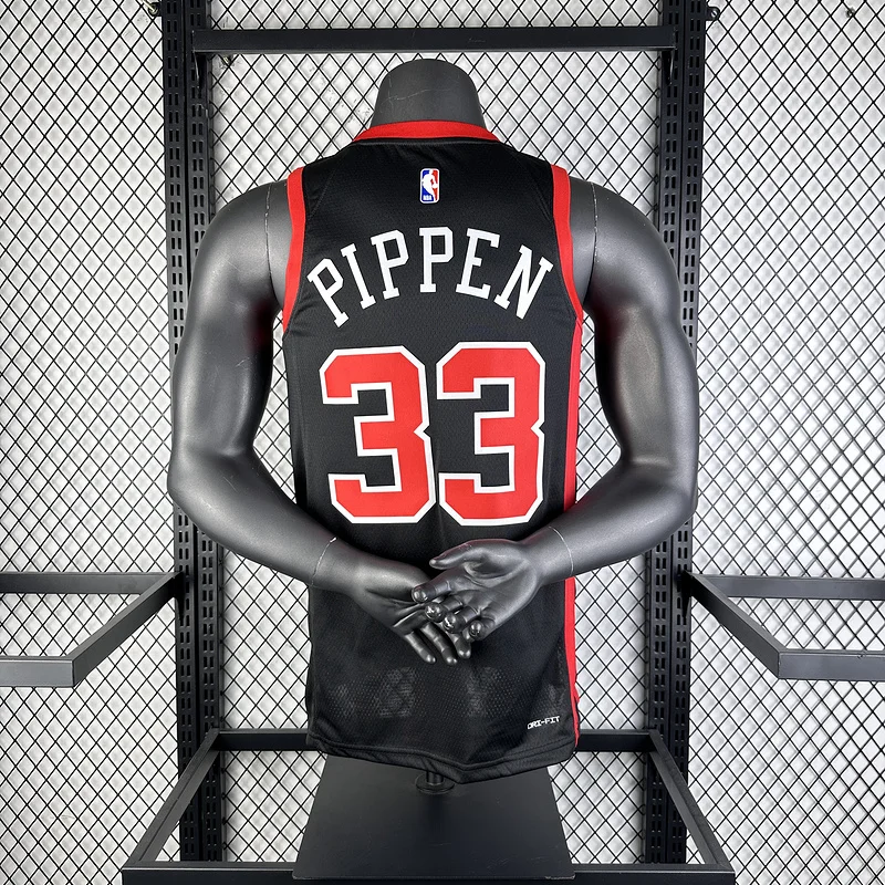 2024 Season NBA Chicago Bulls Basketball jersey City version #33 PIPPEN