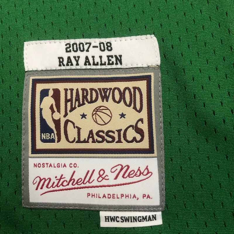 2007 2008 Season MN Hot Print Retro NBA Boston Celtics Basketball Jersey #20 ALLEN