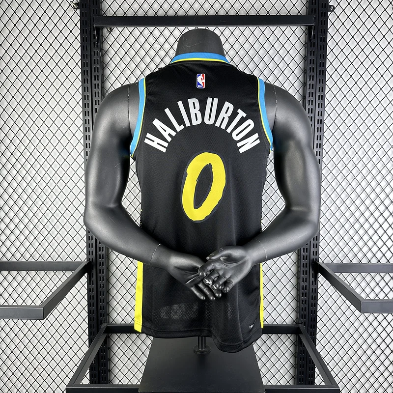 2024 Indiana Pacers Basketball Jersey city version #0 HALIBURTON