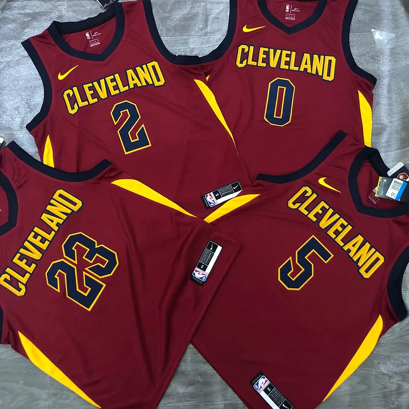 2017 Cleveland Cavaliers Basketball Jersey Red #0 LOVE