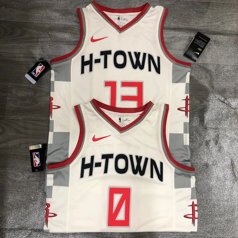 2020 Houston Rockets Basketball Jersey city version White #13 HARDEN