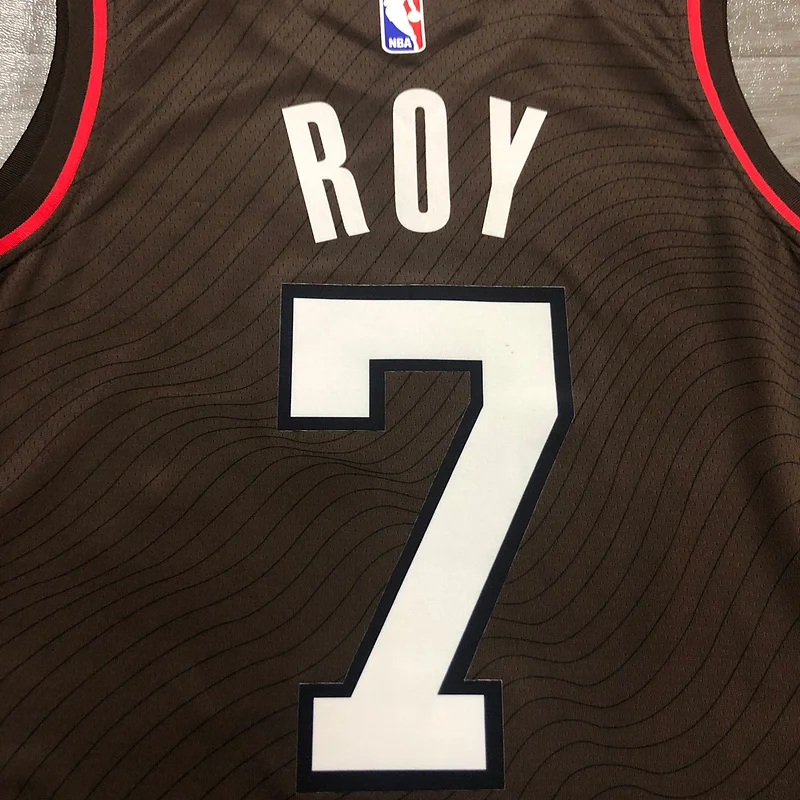 2021 Portland Trail Blazers Basketball Jersey city version brown #7 ROY