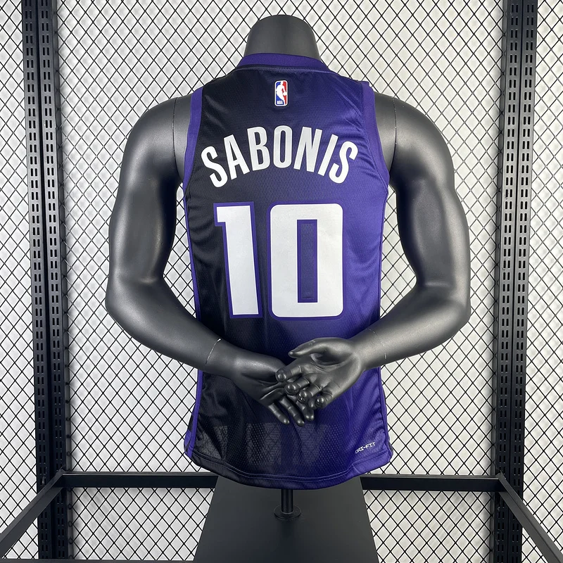 2024 Sacramento Kings Basketball Jersey trapeze limited #10 SABONIS