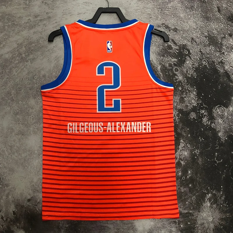 NBA Oklahoma City Thunder Basketball Jersey trapeze limited #2 GILGEOUS ALEXANDER