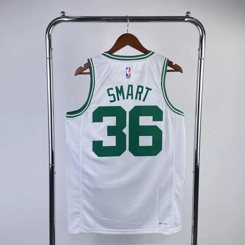 2023 Season NBA Boston Celtics Basketball Jersey White #36 SMART