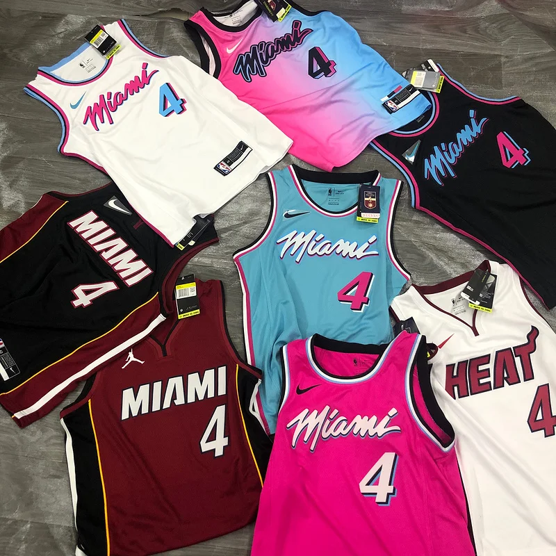 2021 Season city version NBA Miami Heat basketball jersey #4 OLADIPO