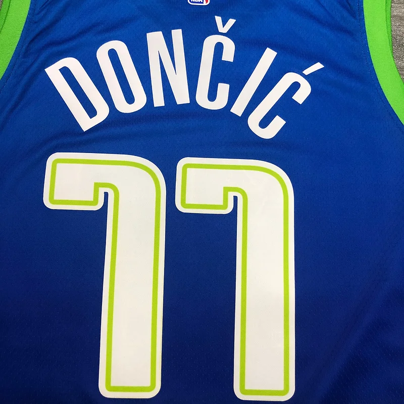 2020 Season NBA Dallas Mavericks basketball jersey limited #77 DONCIC