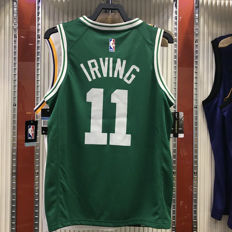 NBA Boston Celtics Basketball Jersey Retro Green #11 IRVING