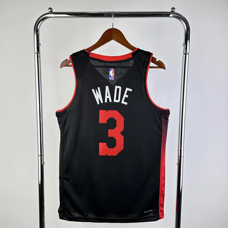 2024 Season NBA Miami Heat basketball jersey city version #3 WADE