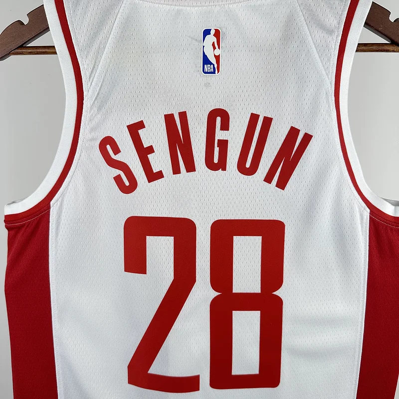 2023 Houston Rockets Basketball Jersey Home White #28 SENGUN