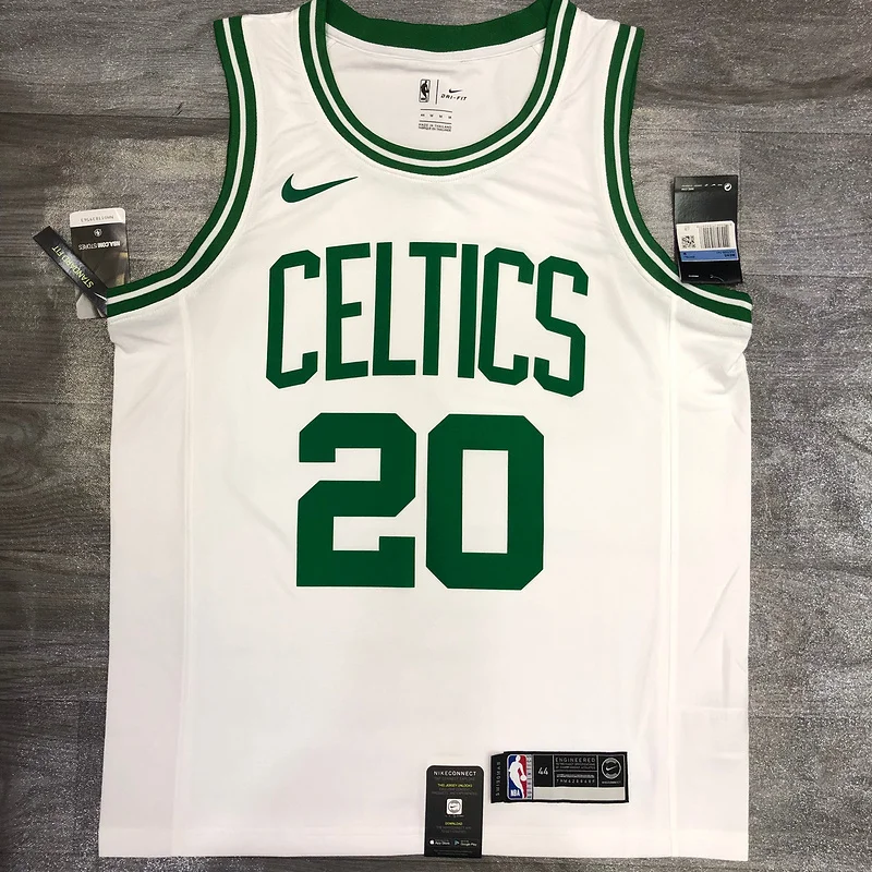 NBA Boston Celtics Basketball Jersey Retro White #20 ALLEN