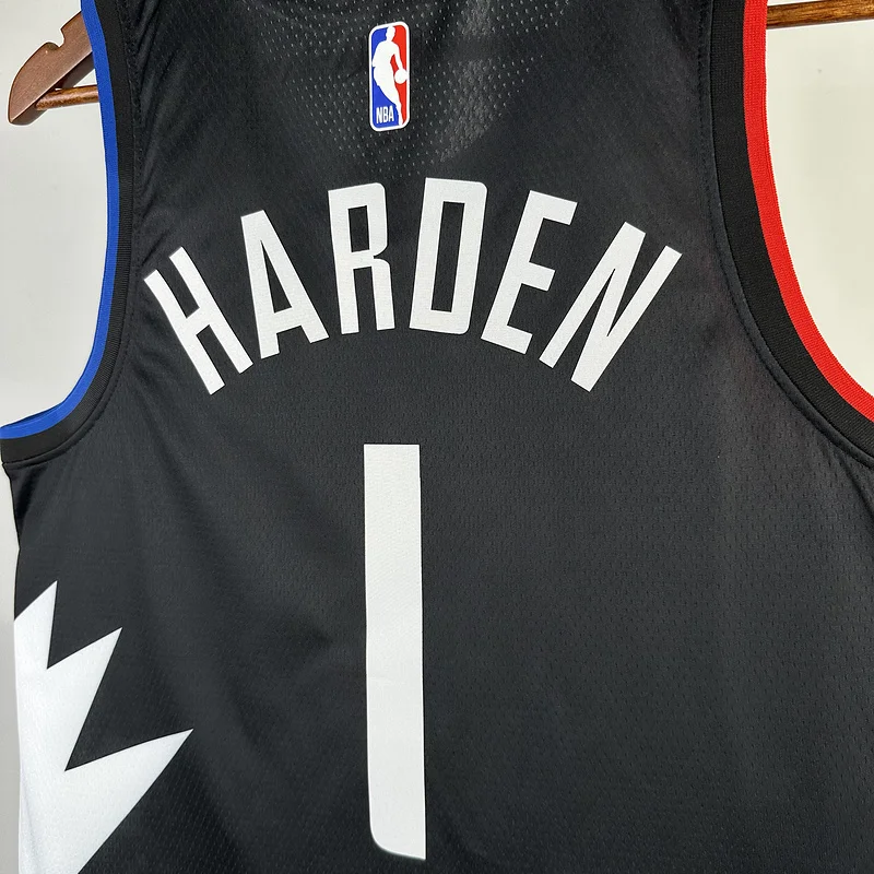 2023 Season   NBA Los Angeles Clippers Basketball jersey    trapeze  limited  #1    HARDEN