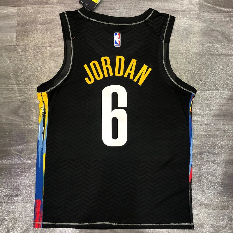 2021 Season Brooklyn Nets Basketball jersey city version Graffiti model #9 Jerome Jordan