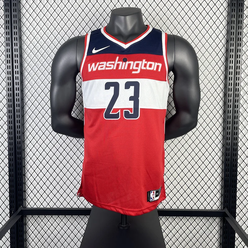 2023  Washington Wizards Basketball Jersey   Aawy   Red  #23    JORDAN