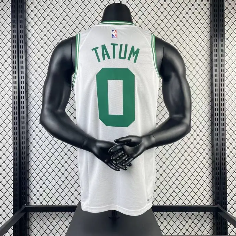 2023 Season NBA Boston Celtics Basketball Jersey White #0 TATUM