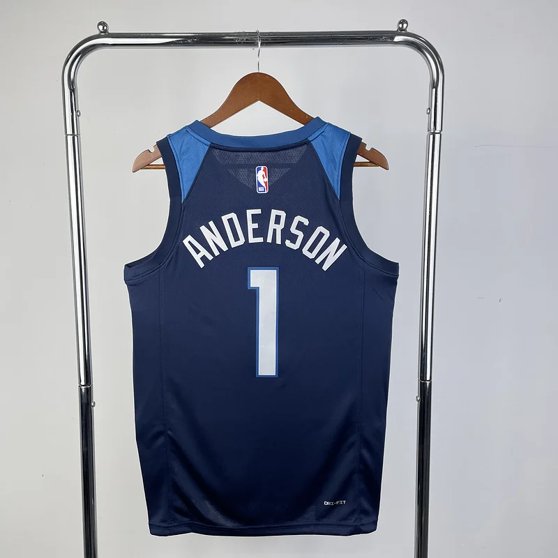 2023 Minnesota Timberwolves Basketball Jersey Aawy Blue #1 ANDERSON