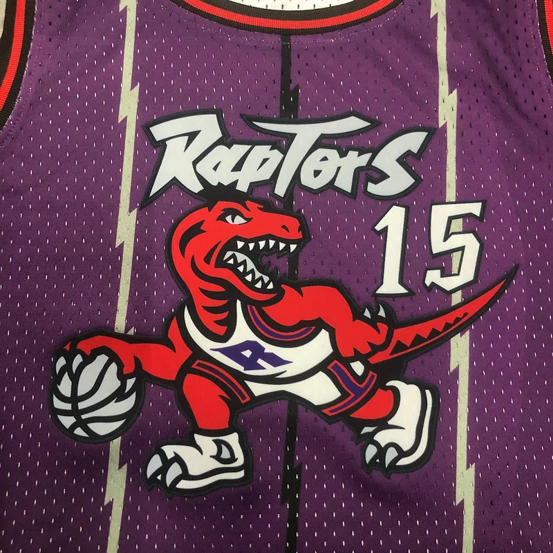 Mitchell Ness Women Retro NBA Toronto Raptors Basketball Jersey Purple #15 CARTER