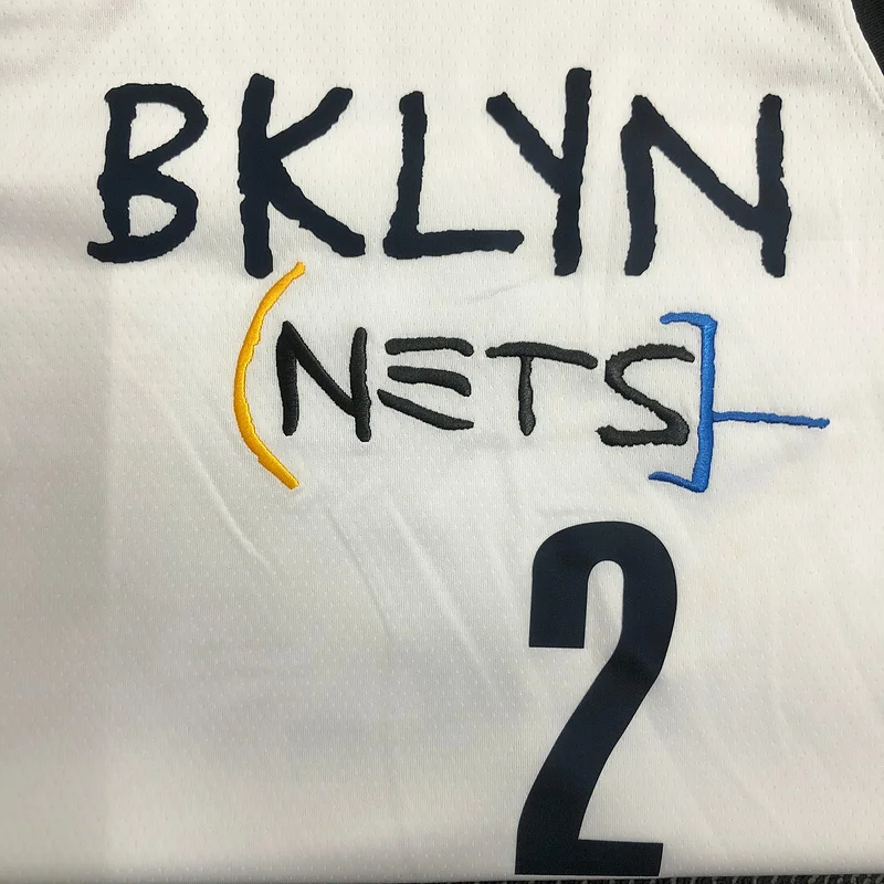 Brooklyn Nets Basketball jersey Graffiti White #2 GRIFFIN