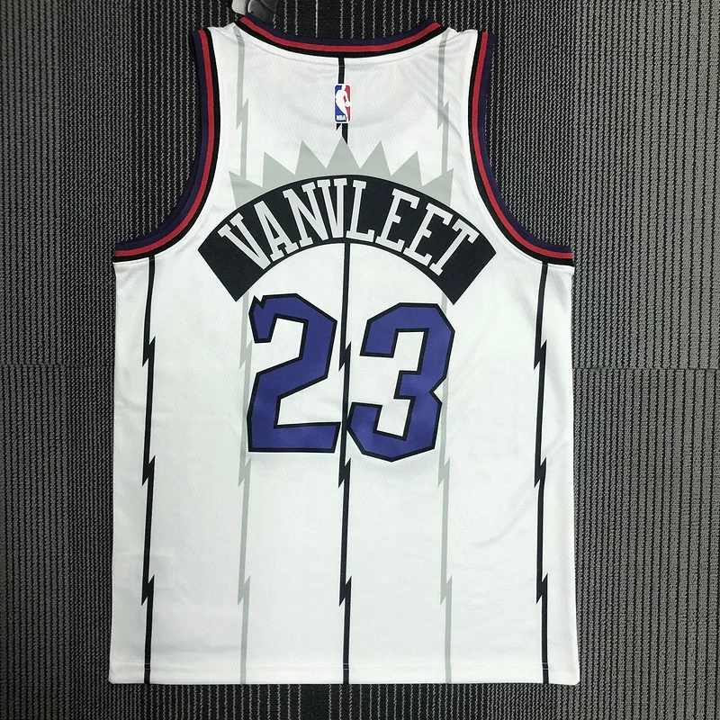 NBA Toronto Raptors Basketball Jersey Retro White #23 VANVLEET