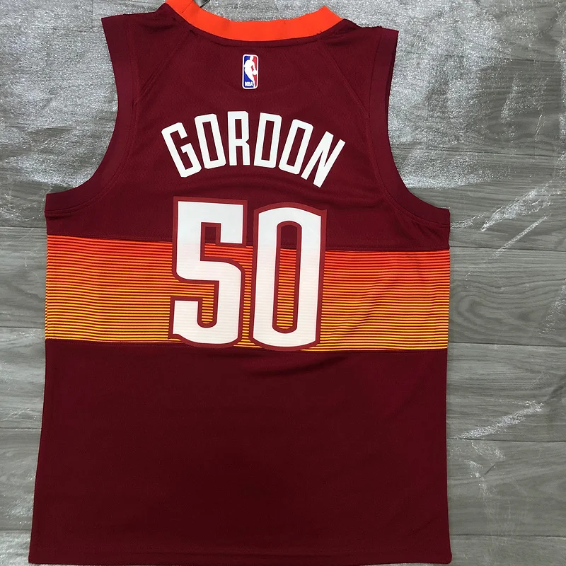 2021 Season NBA Denver Nuggets Basketball jersey city version #50 GORDON