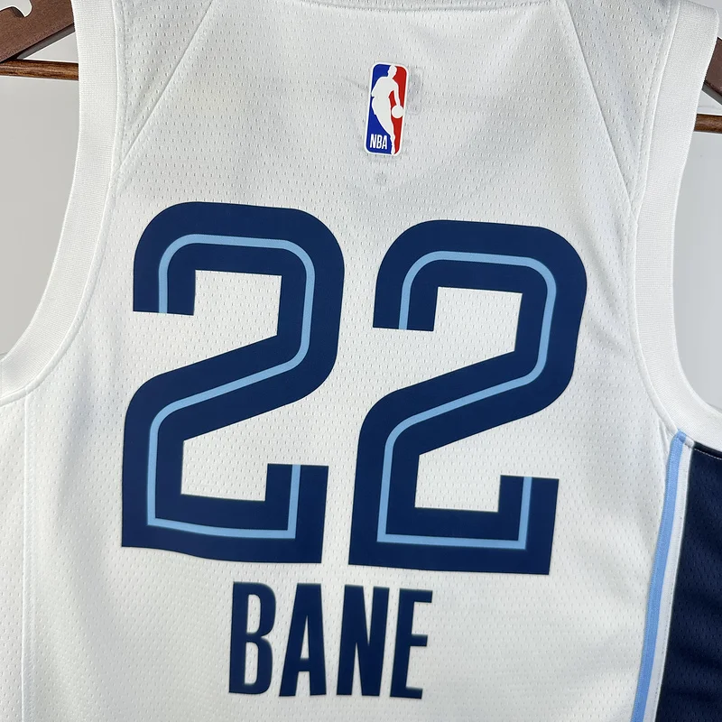 2023 Season NBA Memphis Grizzlies Basketball Jersey Home White #22 BANE