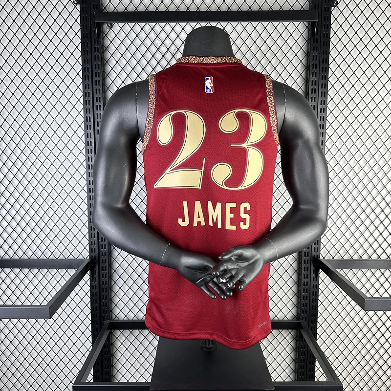 2024 Cleveland Cavaliers Basketball Jersey city version #23 JAMES