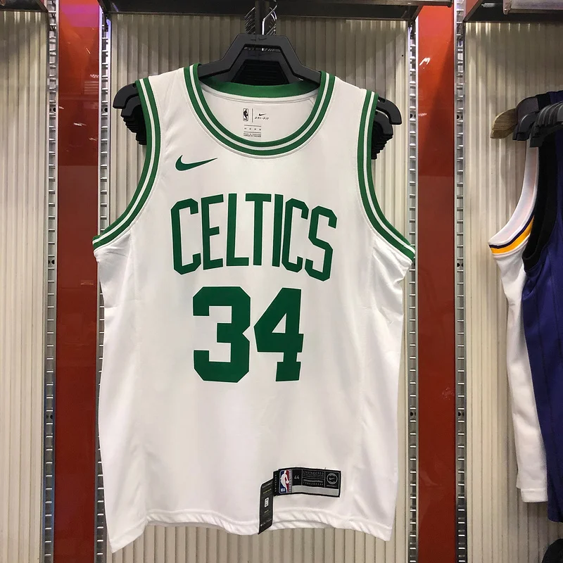 NBA Boston Celtics Basketball Jersey Retro White #34 PIERCE