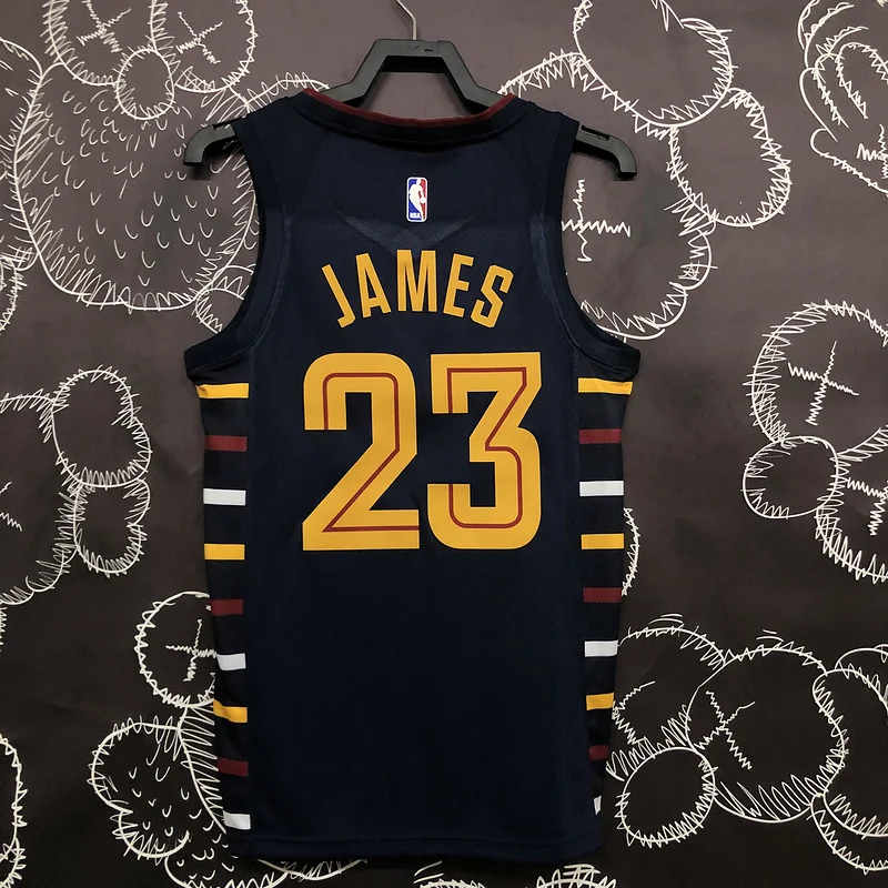 Cleveland Cavaliers Basketball Jersey stripe #23 JAMES