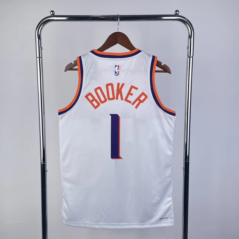 2024 Season NBA Phoenix Suns Basketball jersey Home White #1 BOOKER