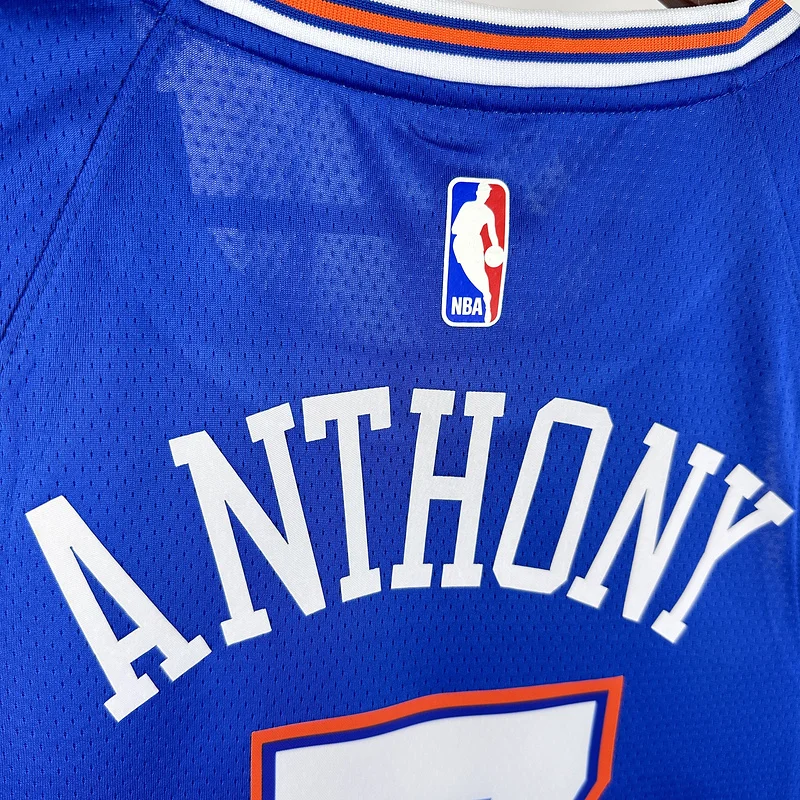 2021 New York Knicks Basketball Jersey trapeze limited #7 ANTHONY