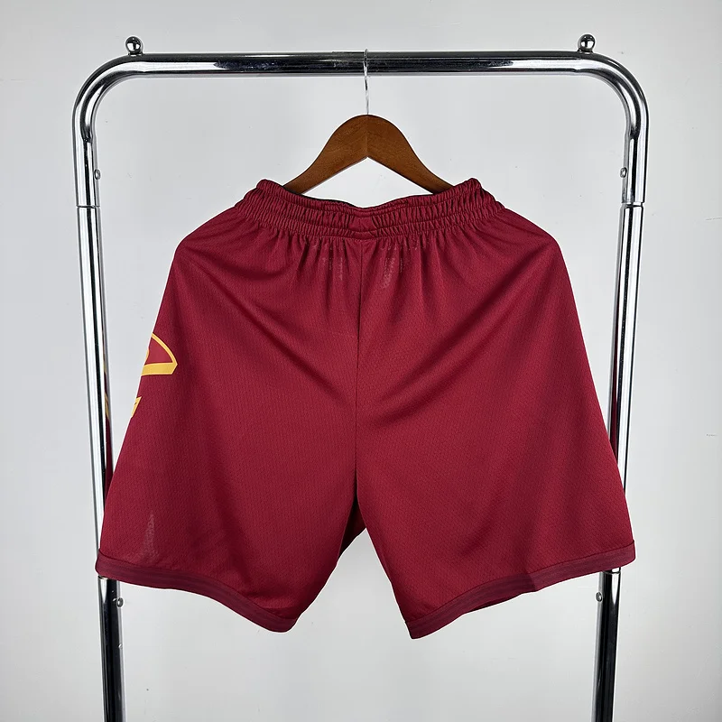 2023 Cleveland Cavaliers Basketball Aawy Red Shorts