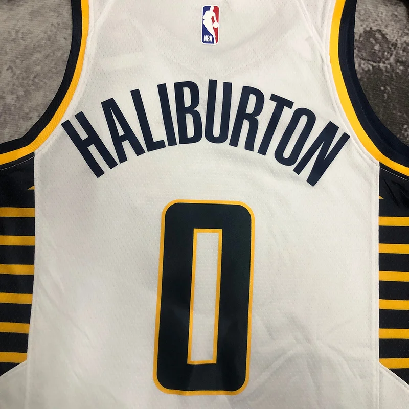 2023 Indiana Pacers Basketball Jersey Home #0 HALIBURTON