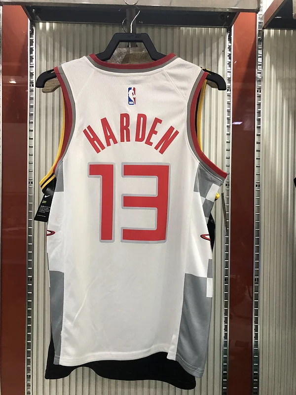 2020 Houston Rockets Basketball Jersey city version White #13 HARDEN