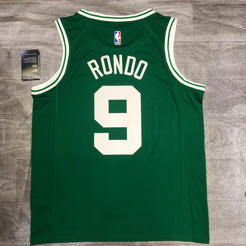 NBA Boston Celtics Basketball Jersey Retro Green #9 RONDO