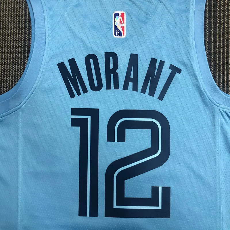 75th anniversary NBA Memphis Grizzlies Basketball Jersey trapeze #12 MORANT