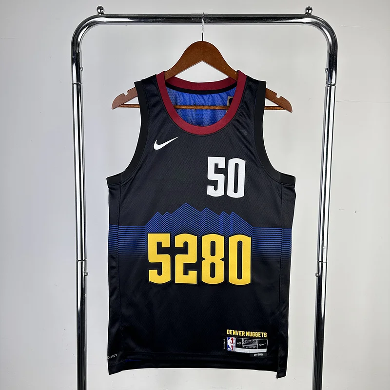 2024 Season NBA Denver Nuggets Basketball jersey city version #50 GORDON