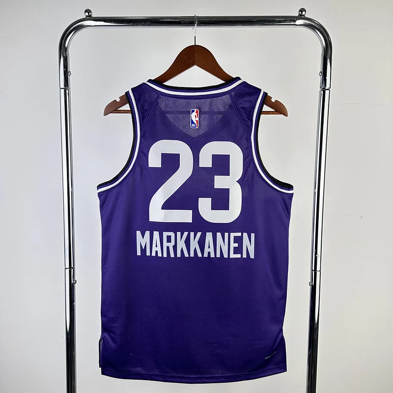 2024 Utah Jazz Basketball Jersey city version #23 MARKKANEN