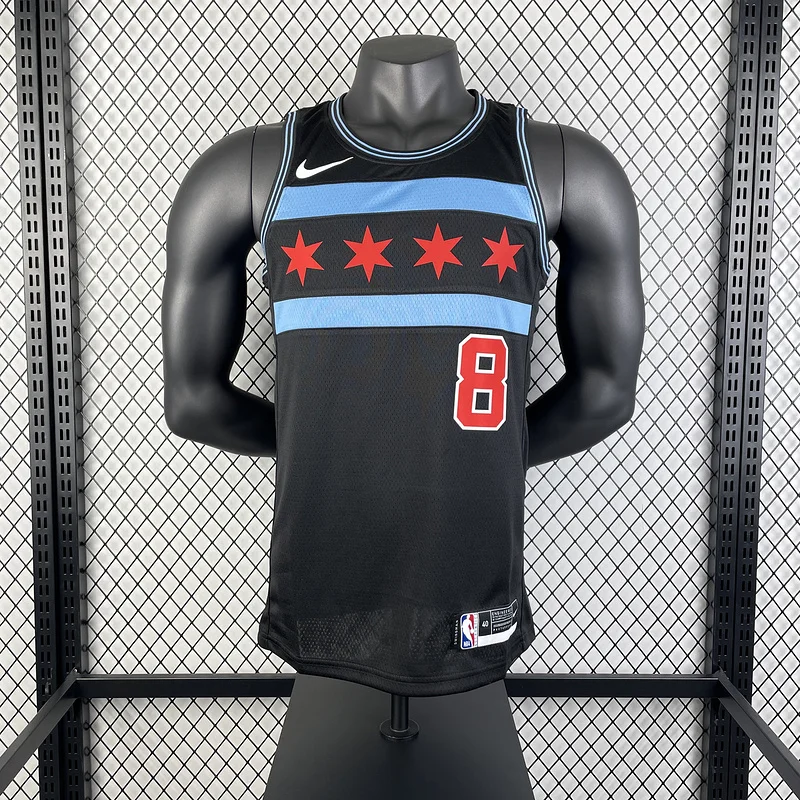 2019 Season NBA Chicago Bulls Basketball jersey City version #8 LAVINE