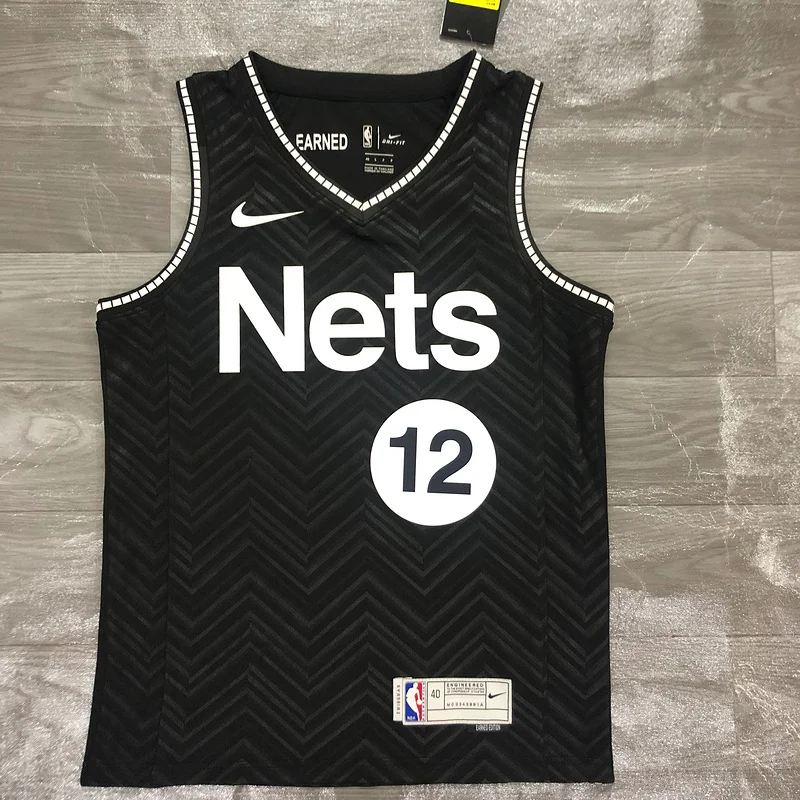 2021 Season Brooklyn Nets Basketball jersey bonus edition #12 HARRIS