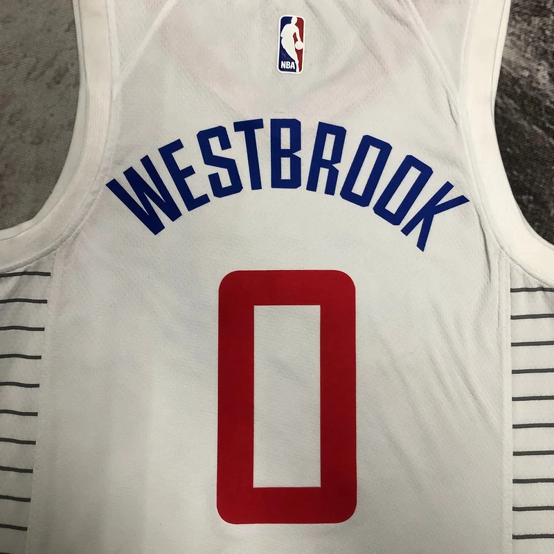 NBA Los Angeles Clippers Basketball jersey   limited   White  #0    WESTBROOK